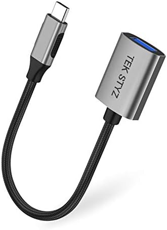 TEK Styz USB-C USB 3.0 адаптер компатибилен со вашиот Kyocera Hydro Elite OTG Type-C/PD машки USB 3.0 женски конвертор.