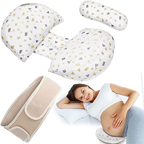 Перници за бременост за клин за спиење мека бременост тело перница прилагодлива породилна перница за перници бременост стомачни ленти
