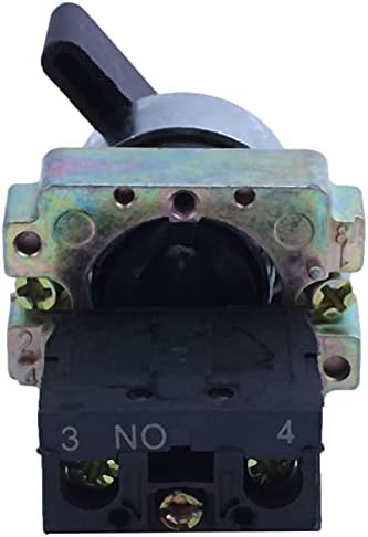 Brewix Rotary Encoder AC 240V 3A NO SPST црна капа 2 селектор на позиција на ротациониот прекинувач за заклучување на ротациониот прекинувач