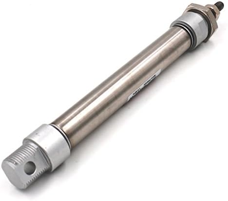 Air Cylinder Baomain MA 25 × 100 25mm Bore 100mm мозочен удар единечен шипка со двојно дејство на не'рѓосувачки челик мини пневматски
