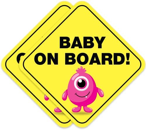 Лепила Бебе На Одборот Налепница За Автомобили-Стапчиња Насекаде Вклучувајќи Прозорци-Симпатична Отстранлив Бебе Во Автомобил Знак-Без Магнети,