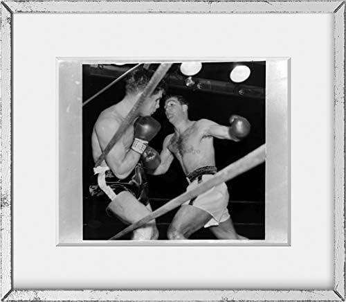 Бесконечни фотографии Фотографија: Пет илјади проценти подобро, Роланд Лентарза, Роки Марсијано, бокс, NYујорк, 1953 година