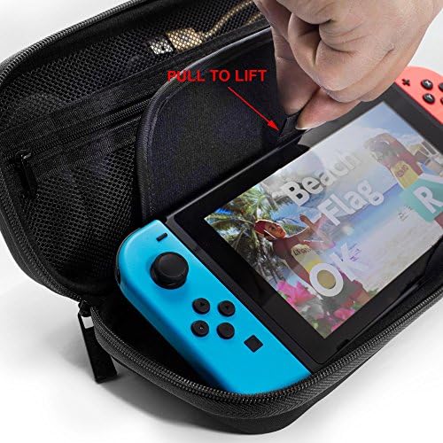 Butterfox Switch Oled Case Case за Nintendo Switch, Fits Wallиден полнач, голема торбичка за додатоци за Nintendo Switch OLED, 9 Game и 2