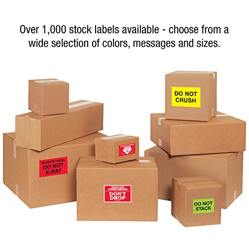 Кутија САД BDL1970 ЛОГИСКИ ЛОГИЧКИ Етикети, не паѓајте “, 3 x 5 , црвено/бело