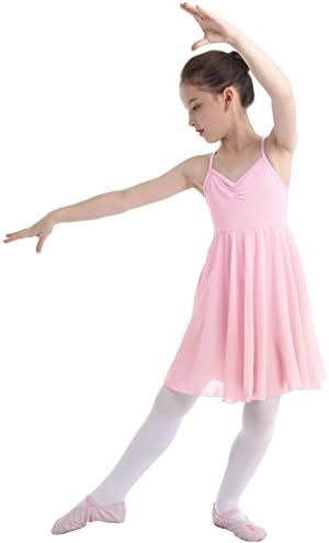Девојки за деца Дуореми, кои се вкрстуваат назад Камизол Леотард балет Туту фустан модерен танц фустан Лирски танцувачка облека