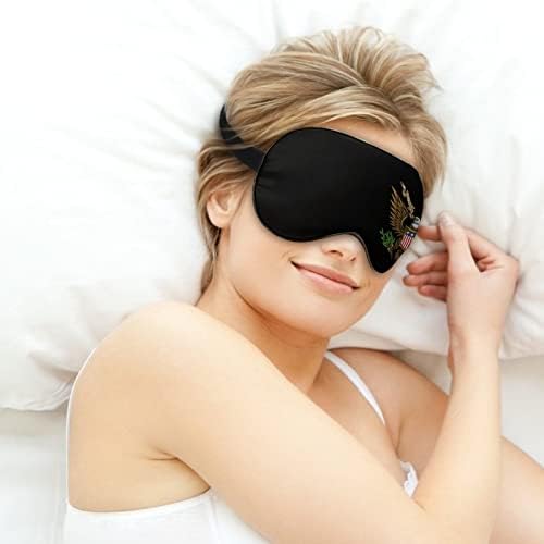 Амблем на маската за ролетникот на Соединетите Држави Спиење ноќна сенка на капакот за прилагодување на окото со смешна графика за жени мажи