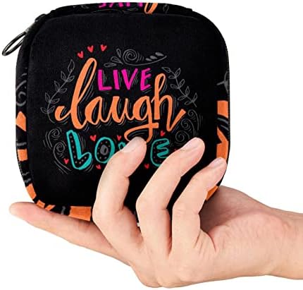 Liveиво смеа loveубов слика санитарна торба за складирање на салфетка менструална торба за торбичка за менструална чаша со патент за тинејџери