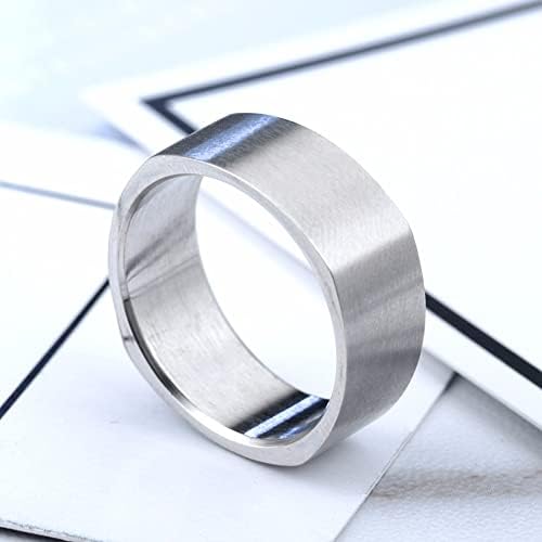 Колезо 8мм прстен свадба ангажман квадратни прстени жени мажи персонализиран прстен прилагодени прстен прстен прстен-40219