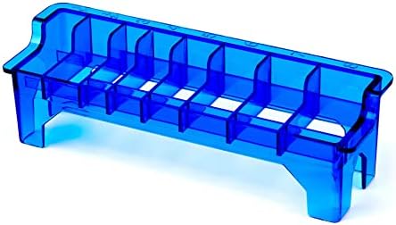 Framendino, правоаголен пластичен водич за складирање на држачи за чешла за складирање на кутии за коса, организатор на куќишта 8 блокови