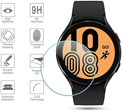 Суоман 4-Пакет За Samsung Galaxy Watch 4 /Galaxy Watch 5 Заштитник На Екранот, 2,5 D 9H Заштитник На Цврстина На Екранот Калено Стакло За