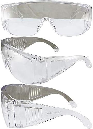 Безбедносни очила за високо влијание на Birdz 2, очила за очила се вклопуваат над очилата чиста рамка, леќи, максимални УВ-странични