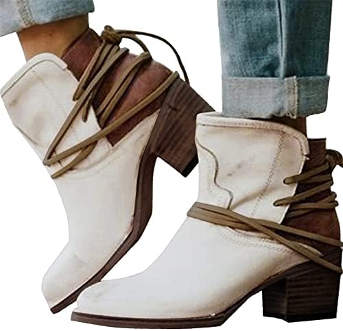 Левос жени глуждот чизми за работна плоштад пети боемски чевли чиста боја основни чизми есен зимски борбен чизми за танцување свадбени