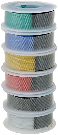 60m 28awg Флексибилна силиконска електрична жица гума изолирана конзервирана бакарна линија со вратоврска за цевка за намалување