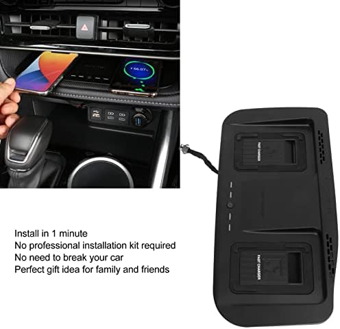 Безжичен полнач за автомобили, Централна конзола безжичен полнач за полнач за мобилни телефони со двојно полнење со двојно полнење 15W Замена