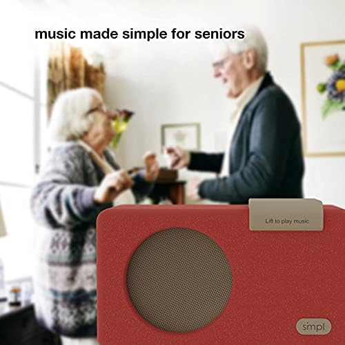 SMPL One Touch Music Player, AudioBooks + MP3, квалитетен звук, издржлив дрвен куќиште со ретро изглед, 4 GB USB со 40 носталгични