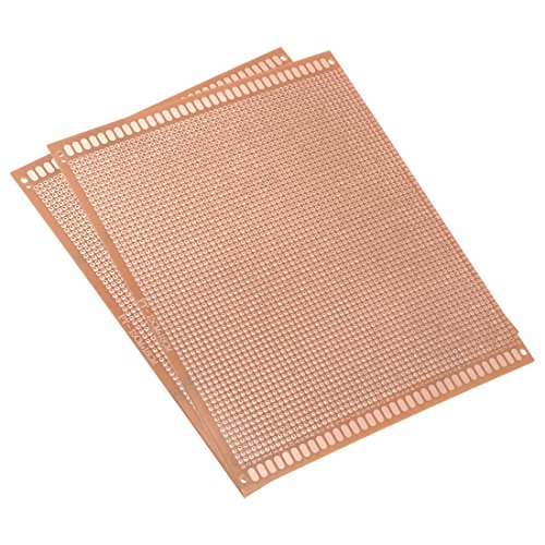 UXCELL 15x18cm Единствена еднострана Универзална хартија Дебелина на таблата со печатена плоча од 1,6мм за DIY лемење кафеава