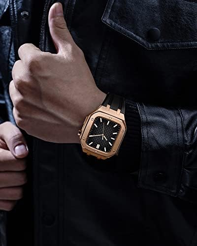CNHKAU SILICONE CHACKPROOF BUSPRESS FOR IWATCH Серија 7/SE/6/5/4 Бизнис случаен стил на часовници за часовници за часовници жени