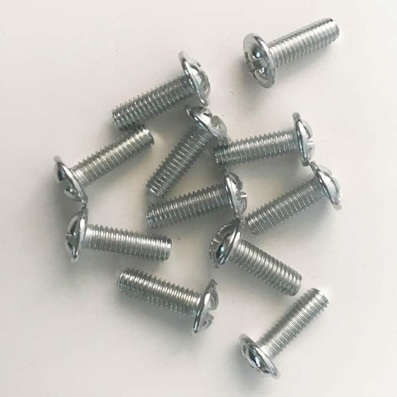 10 парчиња/лот бел цинк картон челик M4 завртки за завртки за ламби M4X6MM M4X8MM M4X12MM Тема за заби за заби за заби додатоци за прицврстувачи