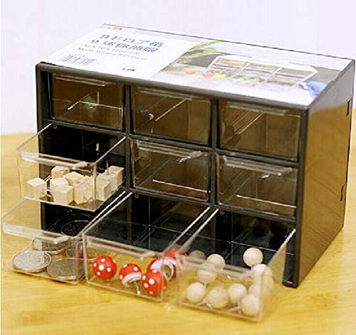 Anncus Creative 9 накит пластична кутија за складирање мини остатоци кабинети решетки преносни амал фиоки за сортирање решетки за мрежни материјали