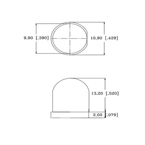 10мм 12V пред -жичен сина LED - ултра светла