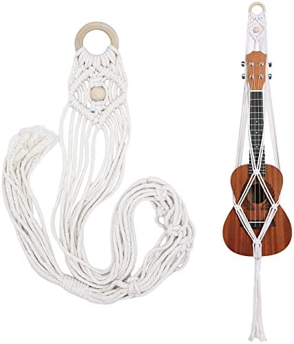 Majowir macrame uculele Hanger ukulele wallид монтиран држач за сопрано укулеле симпатична macrame uculele stand wallид декор