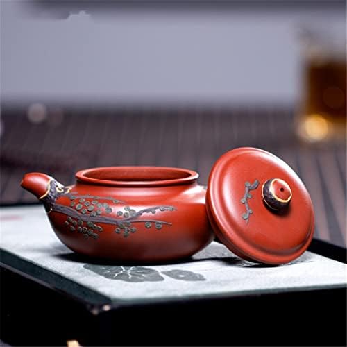 Mmllzel dahongpao чајник рачно изработена виолетова глина антички чај сад филтер за убавина котел за прилагодено чај сет 180 ml