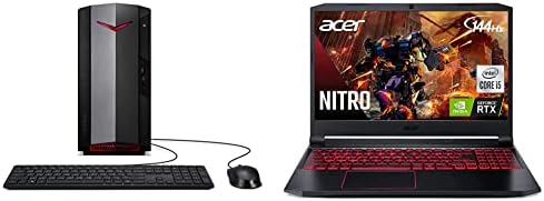 Acer Нитро 50 Игри Десктоп | 8GB DDR4 | 512GB SSD &засилувач; Нитро 5 Игри Лаптоп | Intel Core i5-10300H | NVIDIA GeForce RTX 3050 ЛАПТОП