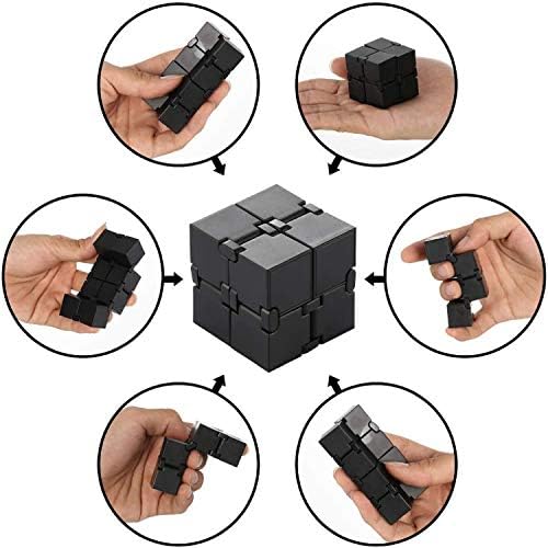 14 парчиња сензорни фигури играчки сет вклучуваат Infinity Cube Fidget Pad Stress Stress Stress Fress Mesh Mermer Toy за АДХД Додадете вознемиреност
