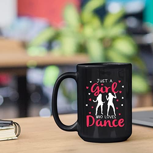 Само девојче кое сака танцувачки инспиративни чаши за кафе и Божиќни подароци - Девојче сака танцова керамичка кригла - прекрасна