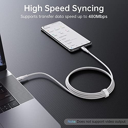 Teleadapt USB C До Тип C Кабел, 5A USB C ДО USB C Брзо Полнење Кабел, USB 2.0 Тип C Плетенка Кабел За Macbook Pro 2020 iPad Pro 2020 Галакси