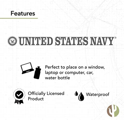 Соединетите Држави морнарици на американско име лого винил деклап лаптоп шише со шише со вода за автомобили