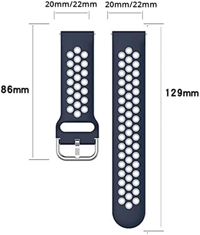 COEPMG 20mm Smart Watch Рачни Ремени За Xiaomi GTS/GTS 2 Mini 2e Силиконски Бенд BIP S U Про Замена Нараквица