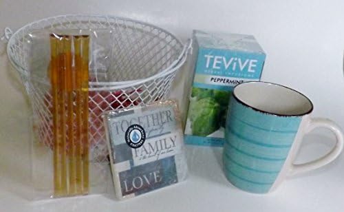 Пакет за корпи за чај од мајката - Ден на мајката на роденденот - Вклучува торби со чај од пеперминт, прицврстувачи, стапчиња за мед од