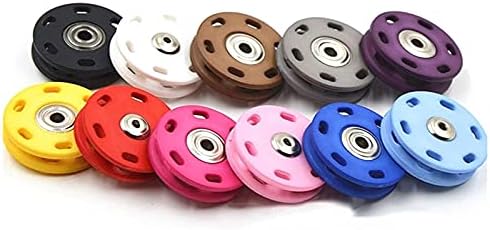 Копчиња за фармерки на luvuokye 30 комплети во боја на пластични столпчиња за пресади за прицврстувачи на стоп, невидливи копчиња за токи