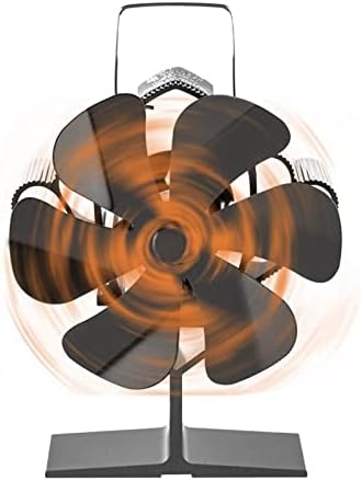 Сиксизам .Вентилатор За Шпорет На дрва Црн Камин 6 Вентилатор За Шпорет На Топлина Ултра Тивок Циркулирачки Топол Со Магнетски