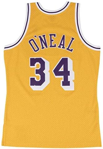 Mitchell & Ness Los Angeles Lakers Mens Jersey 34 Shaquille O'Neal Swingman