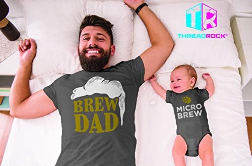 ThreadRock Brew Dad & Micro Brew Bodysuit и Men's Mairt Mirting Set (Бебе:
