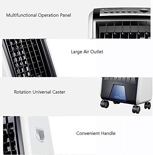 ZPEE Подвижни единечни ладни ладилници за испарување, тивок далечински управувач на вентилатор, вентилатор за домашен климатик,