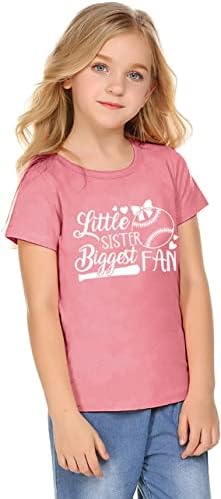 Фрајд дете бебе девојки Мала сестра најголема фан Бејзбол кошула голема сестра маичка летна памучна облека за облека