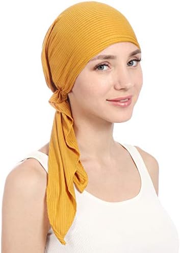 Womenените цврста памучна шамија на шамија на шамија турбан beanie муслиман пред-врзана бандана глава за глава за хемо за опаѓање
