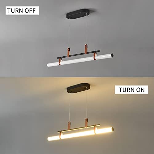 QCYUUI Современ LED лустер 36W затемнет LED приврзок светлосните лустери со далечински управувач современи тела за светло за приврзоци за