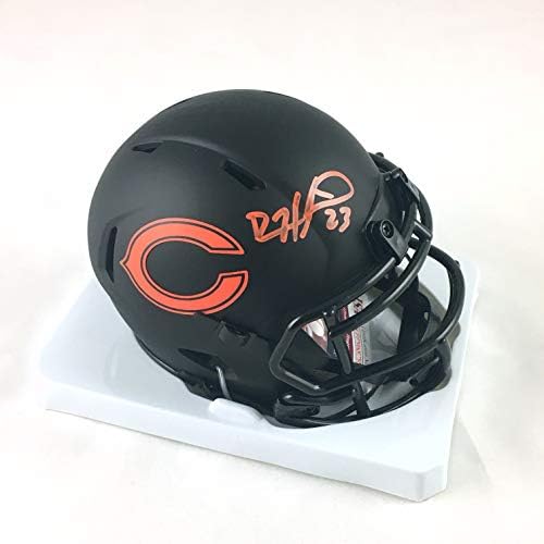 Девин Хестер Чикаго мечки потпишаа автограмирана црна затемнување мини фудбалски шлем со JSA COA