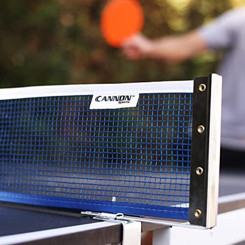 Cannon Sports Table Tennis Net & Post Set за игри во затворен простор, тенис на маса и рекетлон