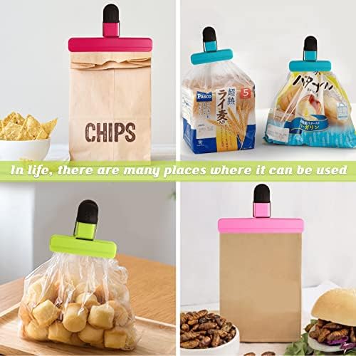 Клипови за храна Eirpde 10-пакувања, клипови за торби за складирање на храна, клипови за чипови, клипови за закуски, пластични тешки