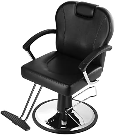 Salonsunny црна хидраулична пумпа за стилизирање бербер столици сите намени за салон стол за салон опрема за тетоважа стол