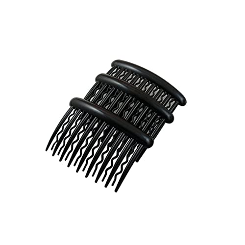 Cliory Vintage u обликувајте црна коса странични чешли за коса Елегантна фризура за жени девојки 3 парчиња