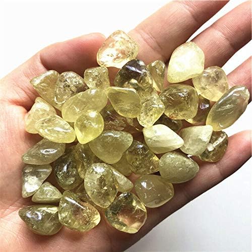 Binnanfang AC216 50g 9-15мм природен цитрин жолт кварц кристален полиран камен заздравување кристали Природни камења и минерали кристали