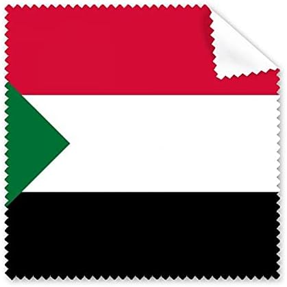 Национално Знаме На судан Африка Земја Чистење Крпа Телефон Екран Очила Почиста 5 парчиња
