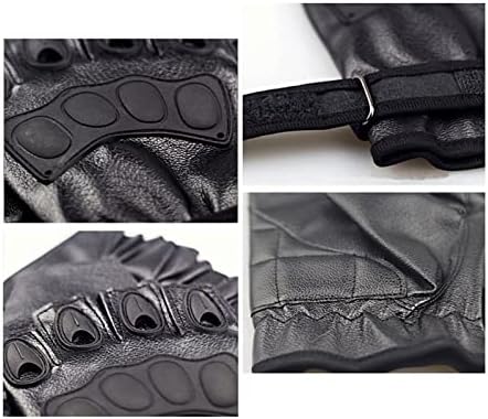 AVMBC кожни ракавици без прсти од полнење на ракавици за прсти за стрелање за возење со моторцикли за моторцикли, за заштита на вештерките, заштитнички спортски ракав
