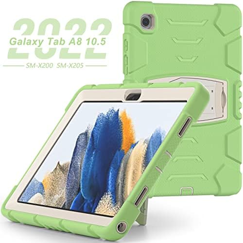 таблет компјутерски футрола шок-отпорен случај компатибилен со Samsung Galaxy Tab A8 10,5 инчи 2021 Детска кутија тешка тастата TPU мека
